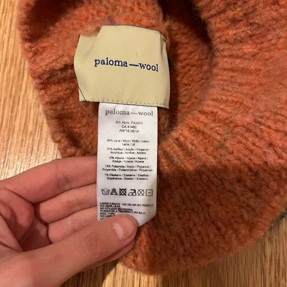 Paloma Wool Tere Orange Beret Hat - Picture 5 of 10